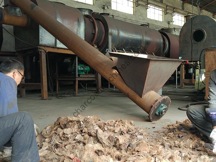 coconut shell charcoal processing plant