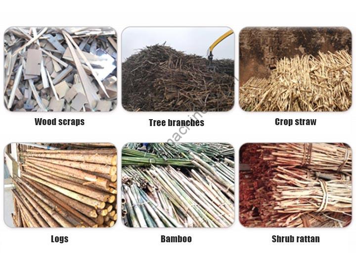 Effet de broyage des branches et des troncs