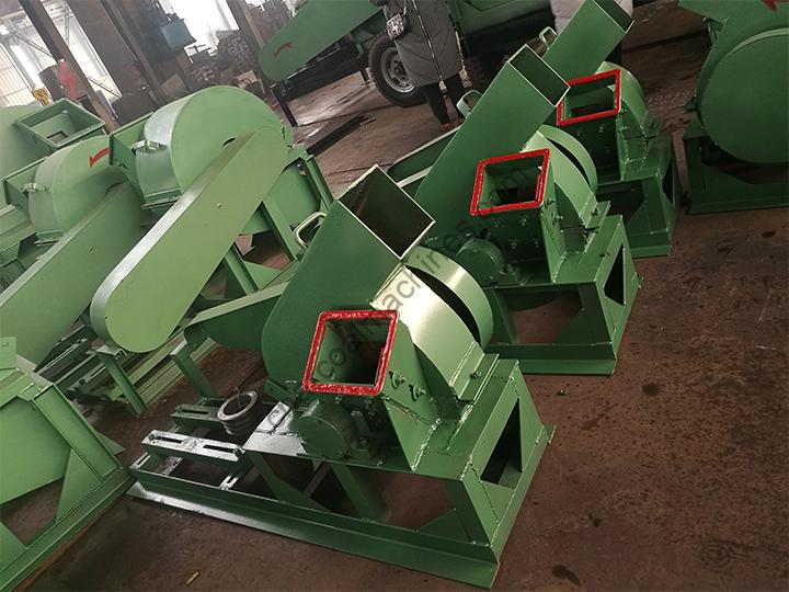 small wood chippers in factory