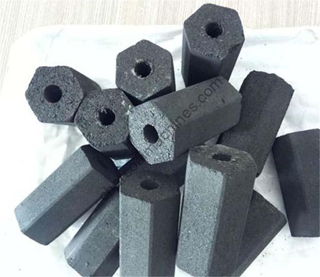 briquettes de charbon de bois bien formées