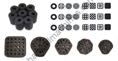 coal briquettes with different shapes
