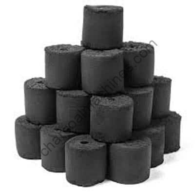 cylindrical charcoal briquettes