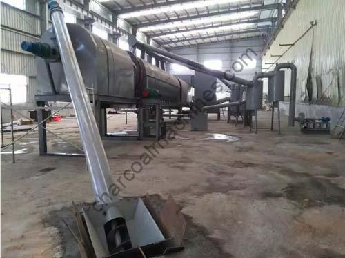 continuous carbonization furnace for palm shell charcoal