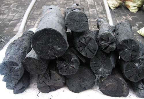wood charcoal made by the horizontal charcoal making furnace