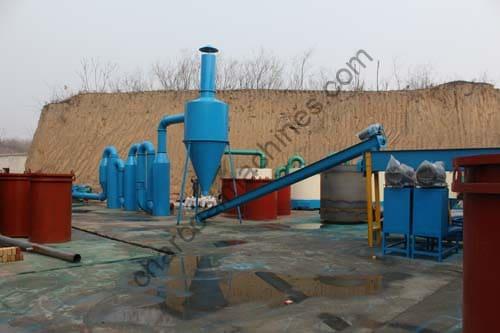 What equipment is needed for making straw charcoal?