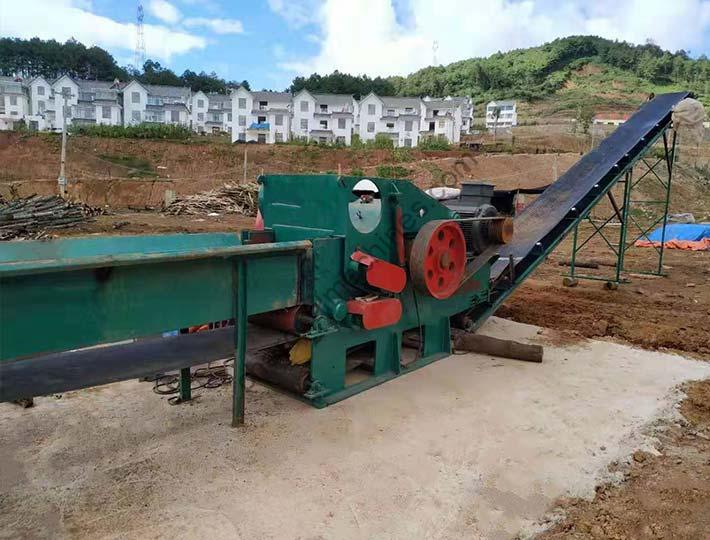 large wood chipping machine applications
