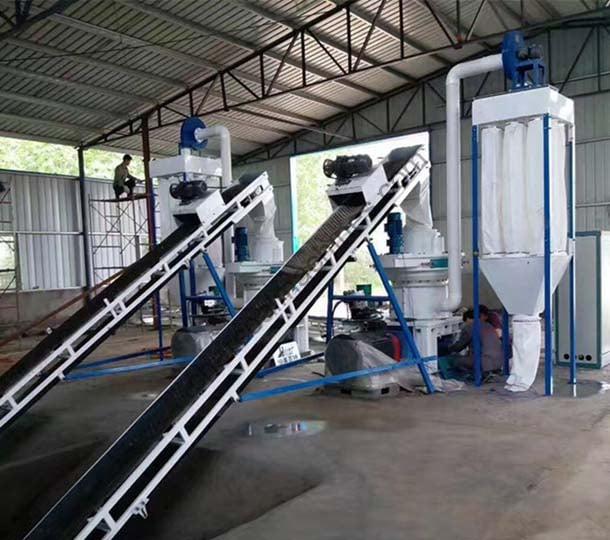 small wood pellets processing line