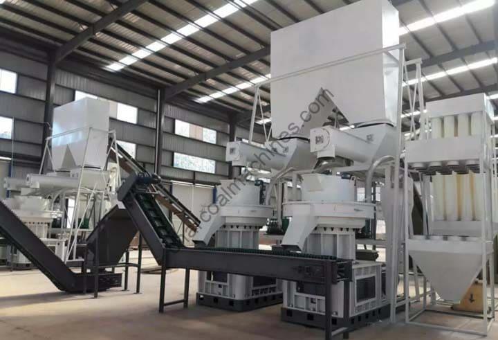 wood pelletizers in the processing plant