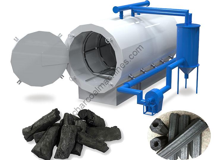 Continuous Charcoal Furnace for Biomass Charcoal Production