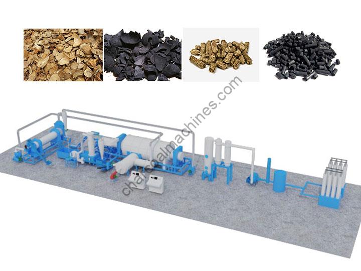 Continuous Charcoal Furnace for Biomass Charcoal Production