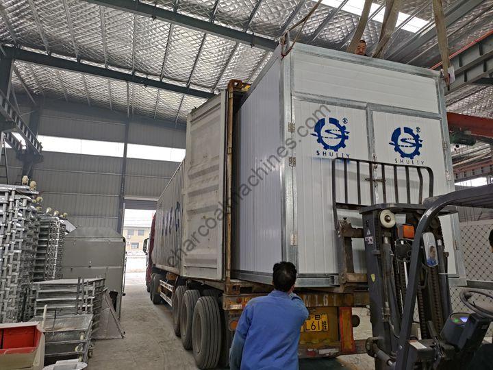 briquette charcoal dryer for shipping to Lybra from Shuliy factory