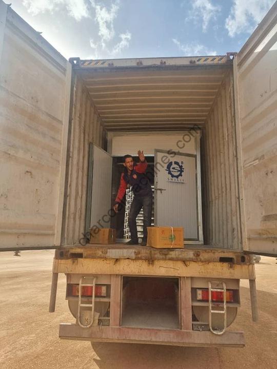 Charcoal briquettes drying machine arrived in Libya!