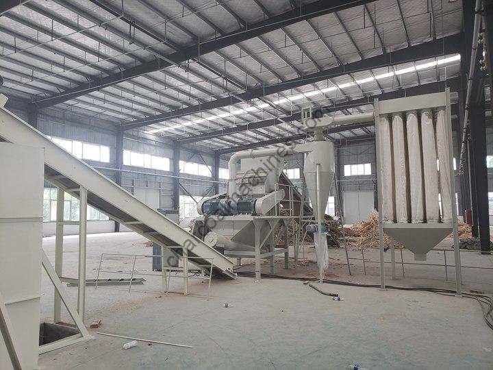 wood wastes crushing plant