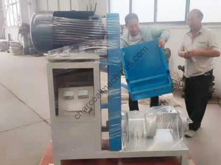 Small biofuel briquette machine exported to Cambodia