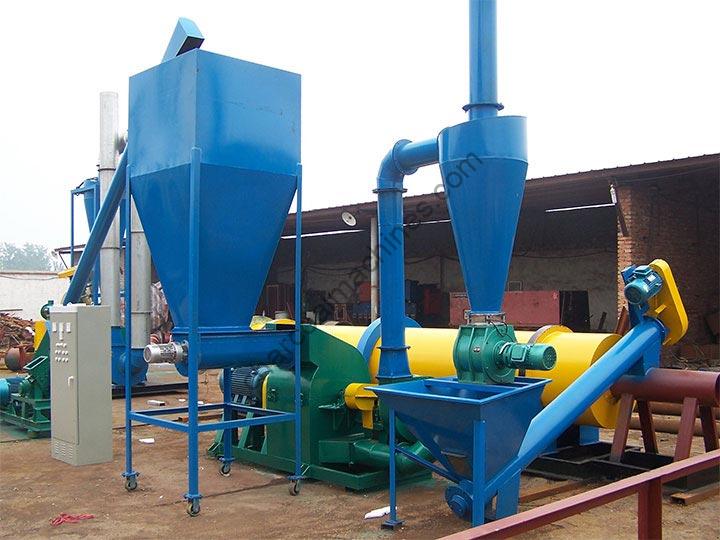 rotary sawdust drying machine