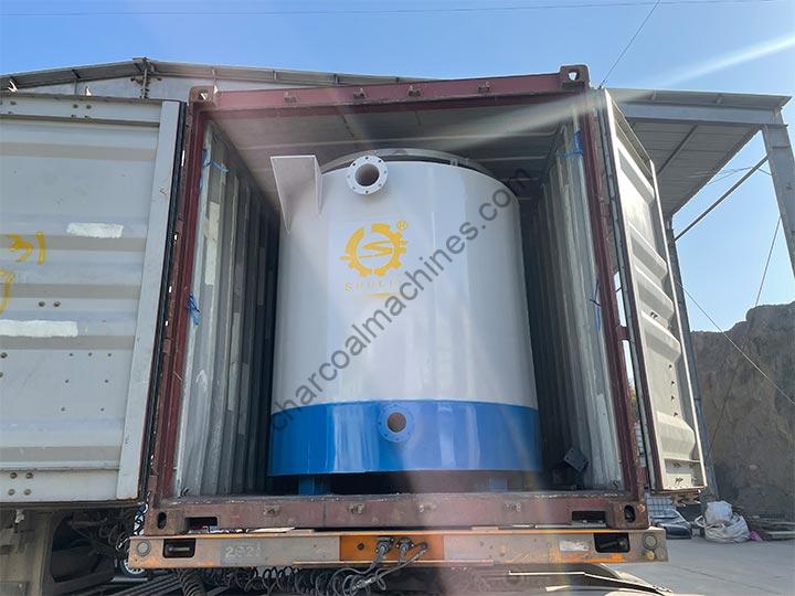 sawdust charcoal machine shipment