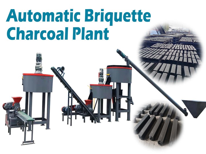 Briquette charcoal plant