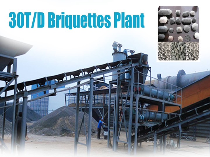 30T/D Compressed Coal Briquettes Plant in Malaysia