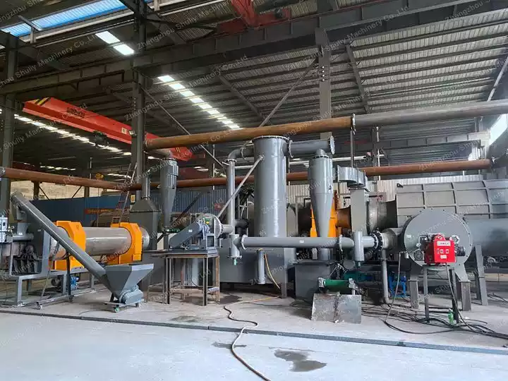 integrated charcoal making machine