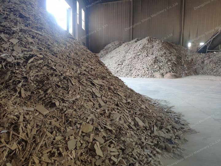 waste wood chips for making woo pallets