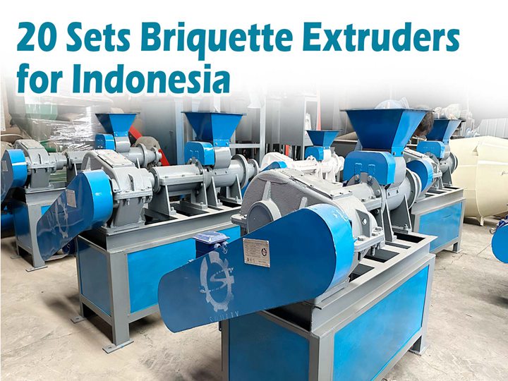 20 Sets of Charcoal Briket Machines Exported to Indonesia: Boosting Local Industry