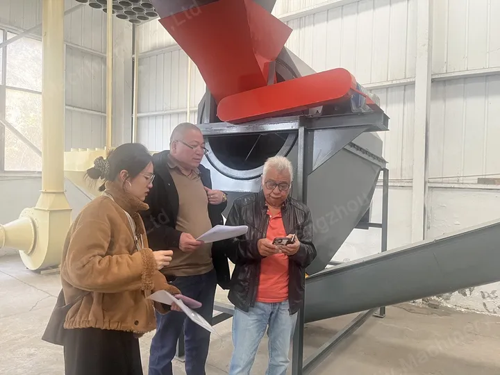 France customer visit for charcoal line