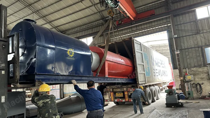 entrega de horno de carbón vegetal continuo