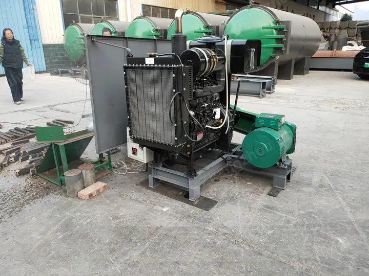 디젤 톱밥 압축기 시험