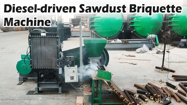 Diesel-Spänebrikettpresse