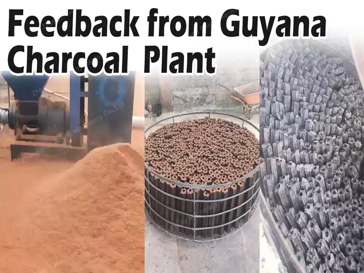 مصنع فحم نشارة الخشب في غيانا