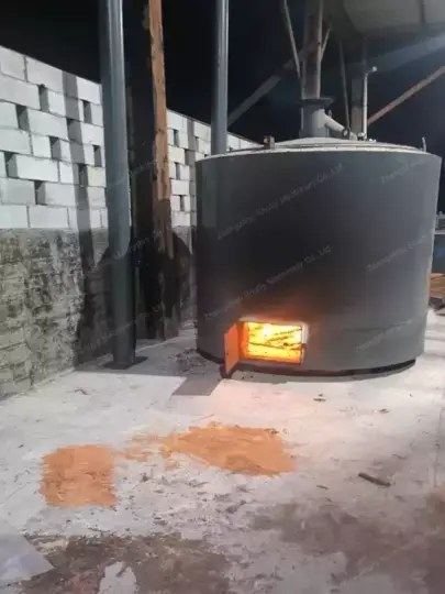 فرن الكربنة العمودي